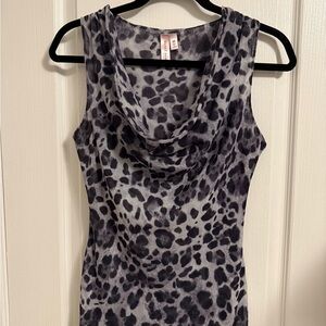 Sweet Pea by Stacy Frati Gray Leopard Print Top